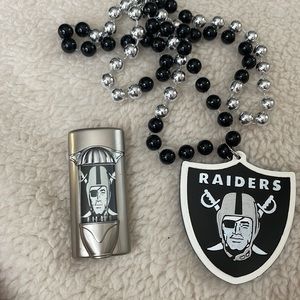 Raiders collectible cigarettes lighter with necklace
